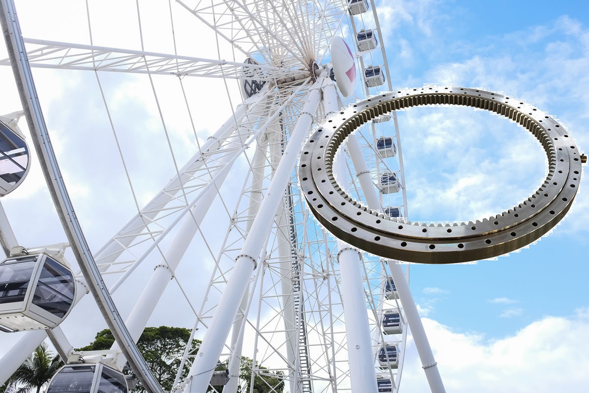 대단한 단일 행 볼 내부 장비 대형 크기의 슬리핑 링 베어링 (2)